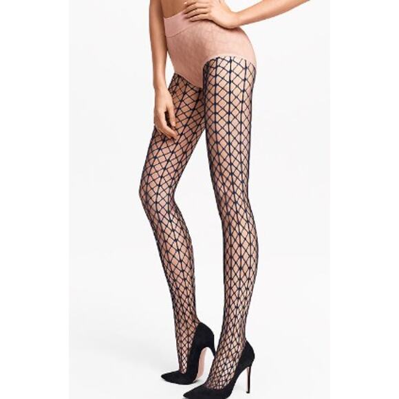 Wolford Accessories - NWT WOLFORD Tina Fishnet Tights Black Size Large